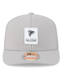New Era Men's Gray Atlanta Falcons 2025 Sideline 9SEVENTY Adjustable Trucker Hat