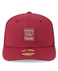 New Era Men's Burgundy Washington Commanders 2025 Sideline 9SEVENTY Trucker Adjustable Hat