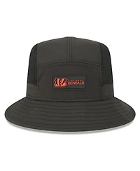 New Era Men's Black Cincinnati Bengals 2025 Sideline Bucket Hat