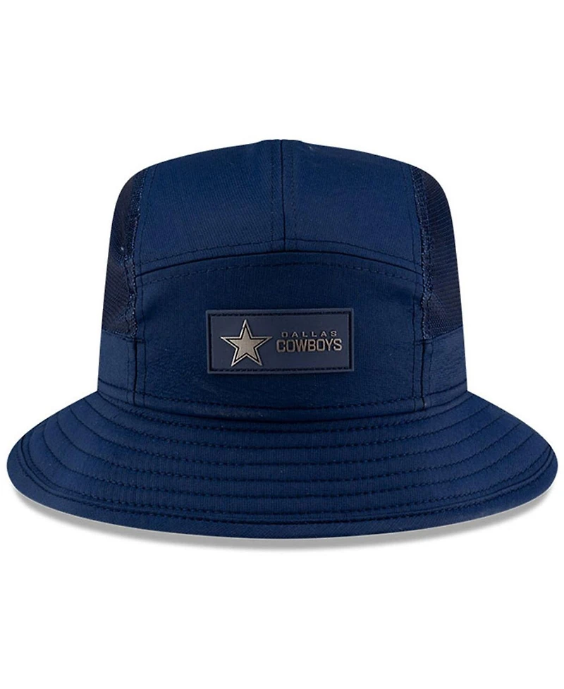 New Era Men's Navy Dallas Cowboys 2025 Sideline Bucket Hat