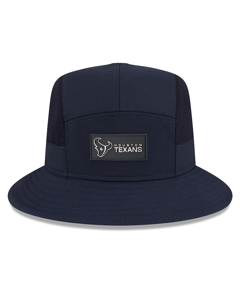New Era Men's Navy Houston Texans 2025 Sideline Bucket Hat