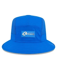 New Era Men's Royal Los Angeles Rams 2025 Sideline Bucket Hat