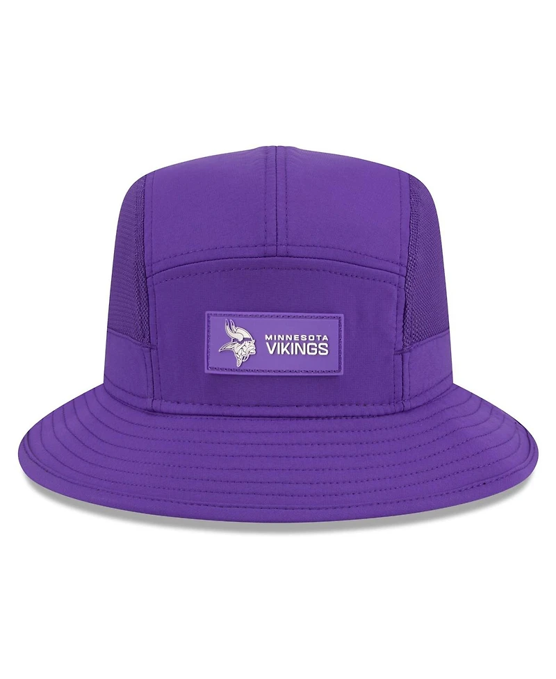 New Era Men's Purple Minnesota Vikings 2025 Sideline Bucket Hat