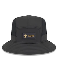 New Era Men's Black Orleans Saints 2025 Sideline Bucket Hat