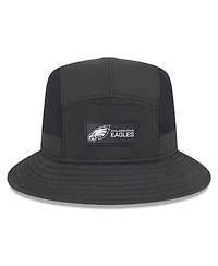 New Era Men's Black Philadelphia Eagles 2025 Sideline Bucket Hat