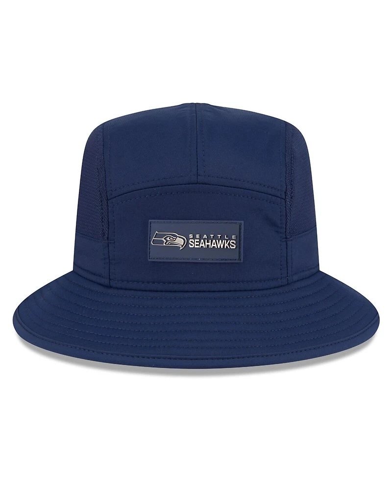 New Era Men's College Navy Seattle Seahawks 2025 Sideline Bucket Hat