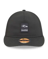 New Era Men's Black Baltimore Ravens 2025 Sideline Retro Crown 59FIFTY Fitted Hat