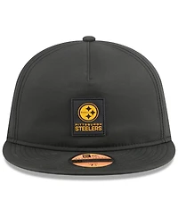 New Era Men's Black Pittsburgh Steelers 2025 Sideline Retro Crown 59FIFTY Fitted Hat