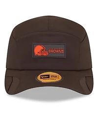 New Era Men's Brown Cleveland Browns 2025 Sideline Runner Adjustable Hat