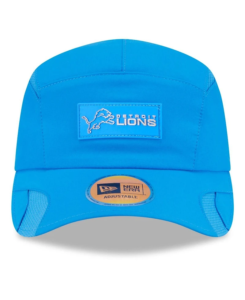 New Era Men's Blue Detroit Lions 2025 Sideline Runner Adjustable Hat
