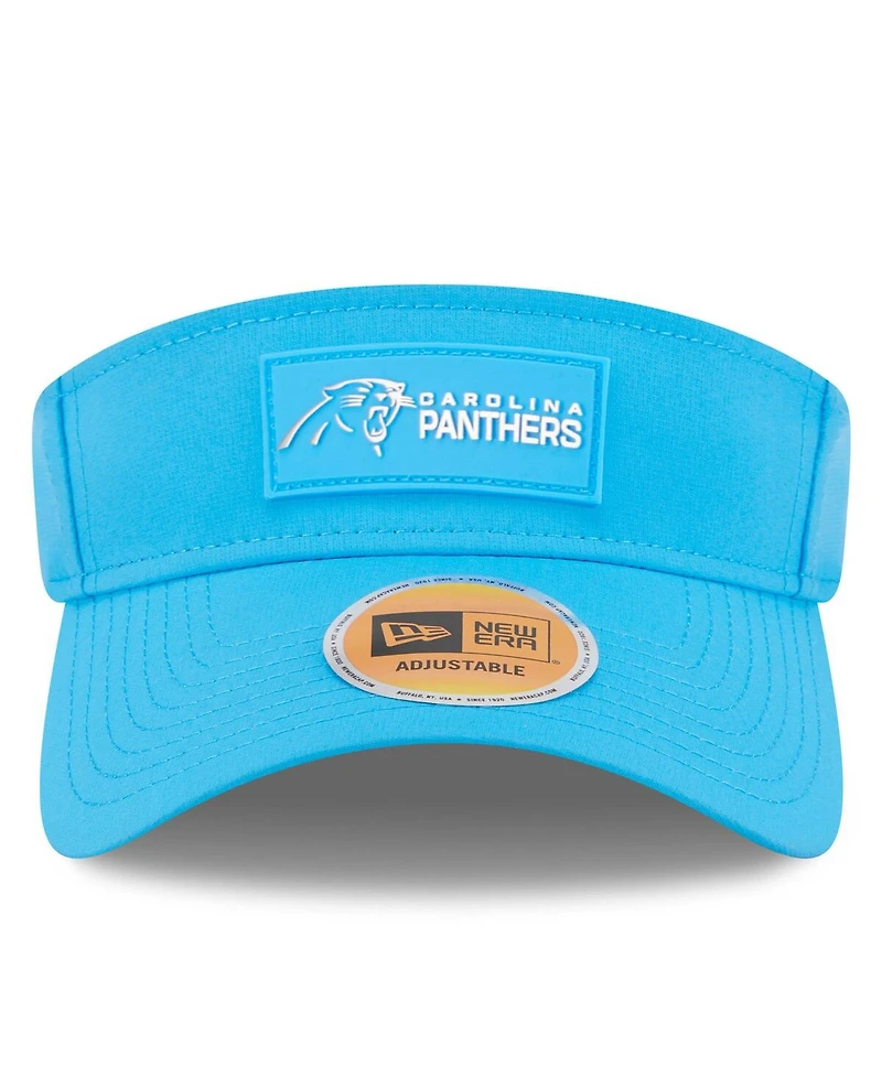 New Era Men's Blue Carolina Panthers 2025 Sideline Visor Hat