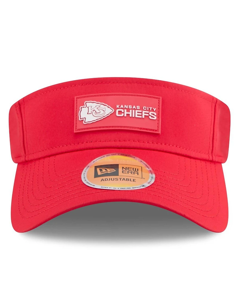 New Era Men's Red Kansas City Chiefs 2025 Sideline Visor Hat