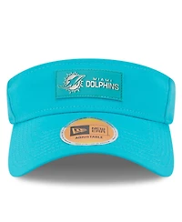 New Era Men's Aqua Miami Dolphins 2025 Sideline Visor Hat