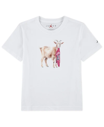 Jordan Toddler and Little Boys Flight Goat Print T-Shirt