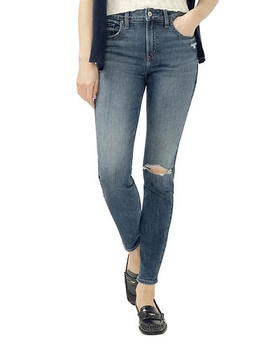 Silver Jeans Co. Women's Avery High Rise Curvy Fit Skinny Leg