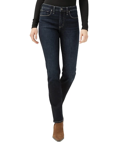 Silver Jeans Co. Women's Most Wanted Mid Rise Straight Leg