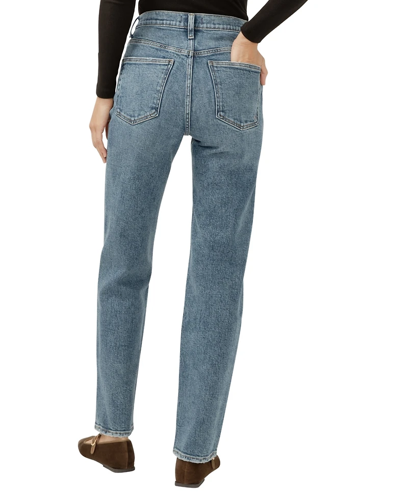 Silver Jeans Co. Women's Highly Desirable High Rise Straight Leg