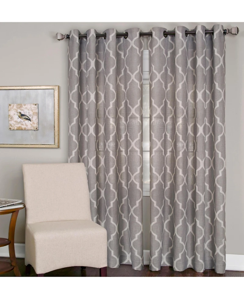 Elrene Home Fashions Medalia Geometric Window Curtain Panel