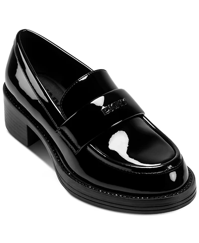 Dkny Civelli Heeled Round Toe Slip-on Loafers
