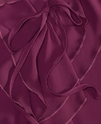 I.n.c. International Concepts Women's Ruffle-Collar V-Neck Blouse, Macy's Exclusive