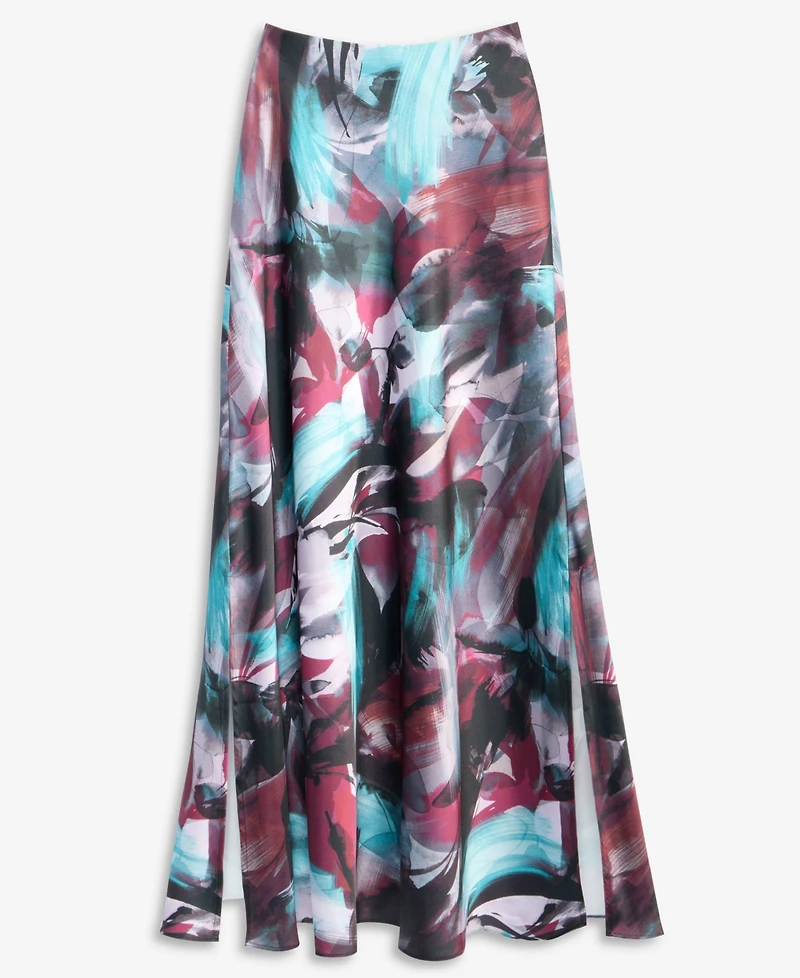 I.n.c. International Concepts Women's Printed Satin Slip Skirt, Macy's Exclusive