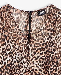 I.n.c. International Concepts Women's Animal-Print Handkerchief-Hem Midi Dress, Macy's Exclusive