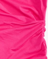 I.n.c. International Concepts Women's Cotton Twist-Front Cap-Sleeve Top, Macy's Exclusive