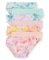 Carter's Little and Big Girls 7-Pack Tie-Dye Hipster Underwear