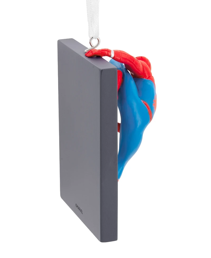 Hallmark Marvel Spider-Man on Window Christmas Tree Ornament