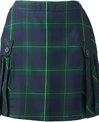 Lands' End Women's Above the Knee Plaid Side Pleat Skort