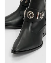Prologue Shoes Kenda Buckle Block Heel Boot