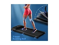 Akiudex Slim Under Desk Walking Pad Treadmill with Remote and Incline Option