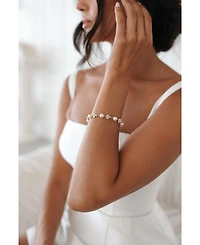 Untamed Petals Forever Pearl and Crystal Bracelet