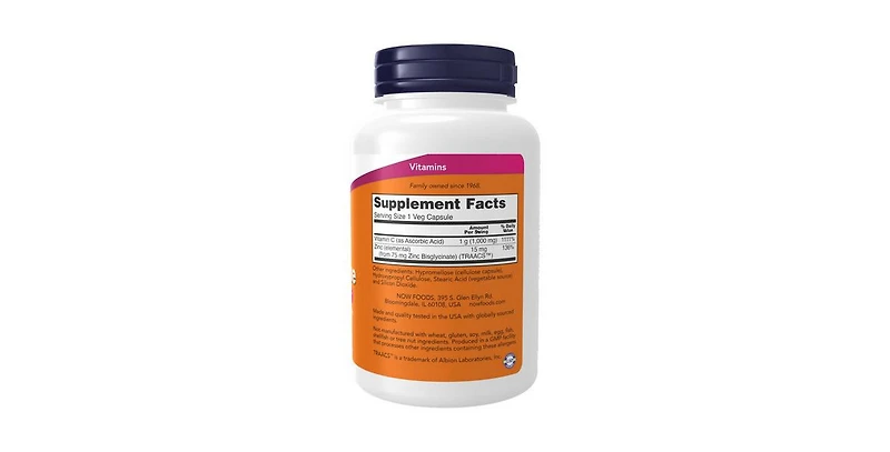 Now Foods C-1000 Zinc Immune ,90 Veg Caps
