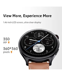 Sugift Round Smartwatch with 1.77 inch Hd Display Bluetooth Calling Fitness Tracking and Dual Straps