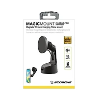 Scosche MagicMount Pro Qi2 Wireless Charger Window/Dash Mount-Black