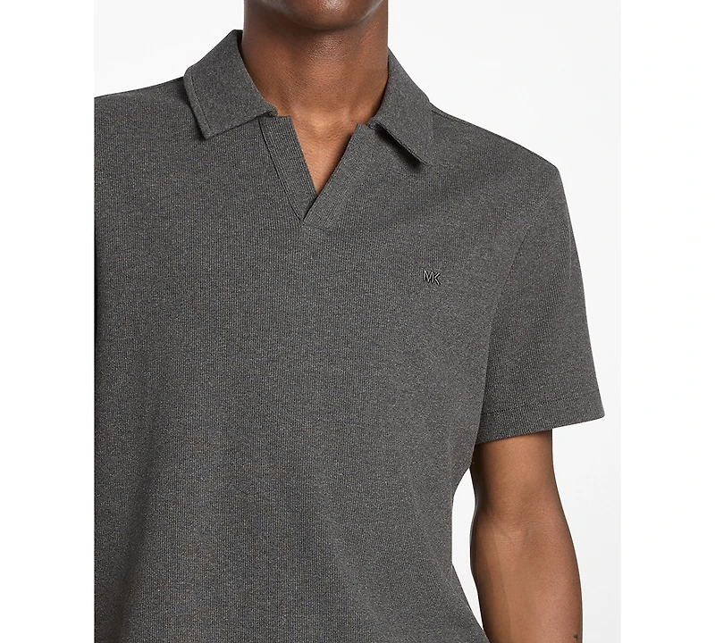 Michael Kors Men's Dense Rib Johnny Collar T-Shirt
