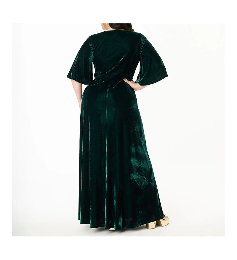 Smak Parlour Plus Cut Out Knit Maxi Dress
