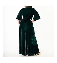 Smak Parlour Plus Cut Out Knit Maxi Dress