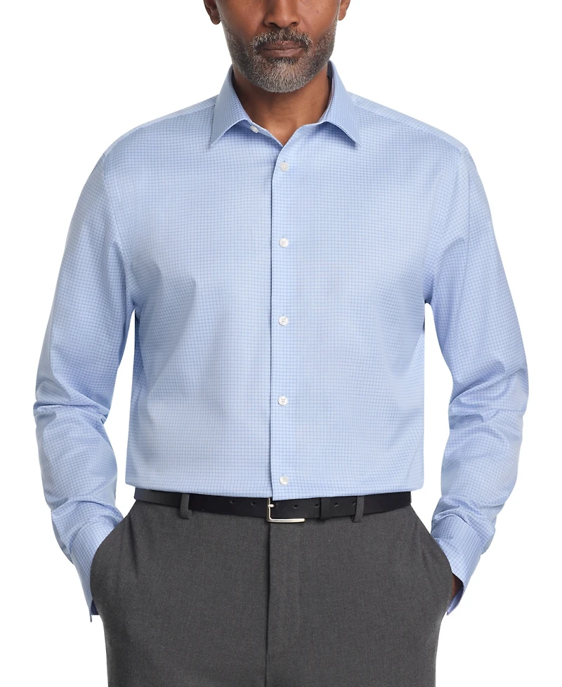 Calvin Klein Men's Refined Cotton Stretch Regular Fit Dress Shirt
