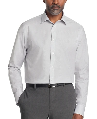 Calvin Klein Men's Refined Cotton Stretch Regular Fit Dress Shirt