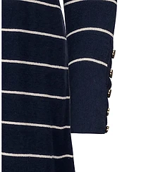 Hope & Henry Women's Organic Long Sleeve Collared Sweater Dress