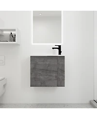 Casainc 22 Inch Floating Vanity with Sink and Soft-Close Door for Compact Bathrooms