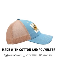 Disney Men's Stitch Hawaii Blue & Pink Unstructured Baseball Cap