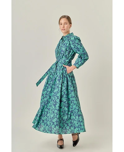 English Factory Petites Fall Printed Midi Dress