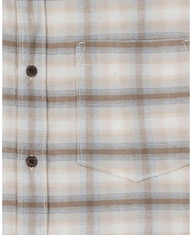 Hope & Henry Men's Brushed Flannel Button Down Shirt
