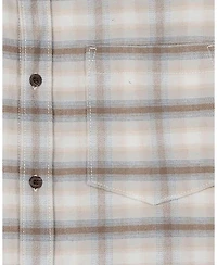 Hope & Henry Men's Brushed Flannel Button Down Shirt