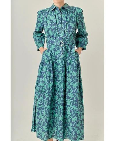 English Factory Women's Fall Printed Midi Dress