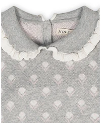 Hope & Henry Little and Big Girls' Organic Long Sleeve Peter Pan Collar Sweater