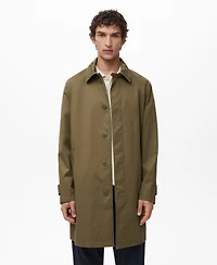 Mango Men's Classic Water-Repellent Trench Coat